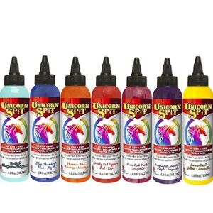 Unicorn Spit Gel Stain and Glaze Set of 7 Brand New Arts and Crafts, Paint Sets
